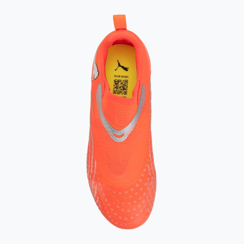 Buty piłkarskie dziecięce PUMA Future 9 Match LL FG/AG Jr glowing red/puma white/puma black/puma silver 5