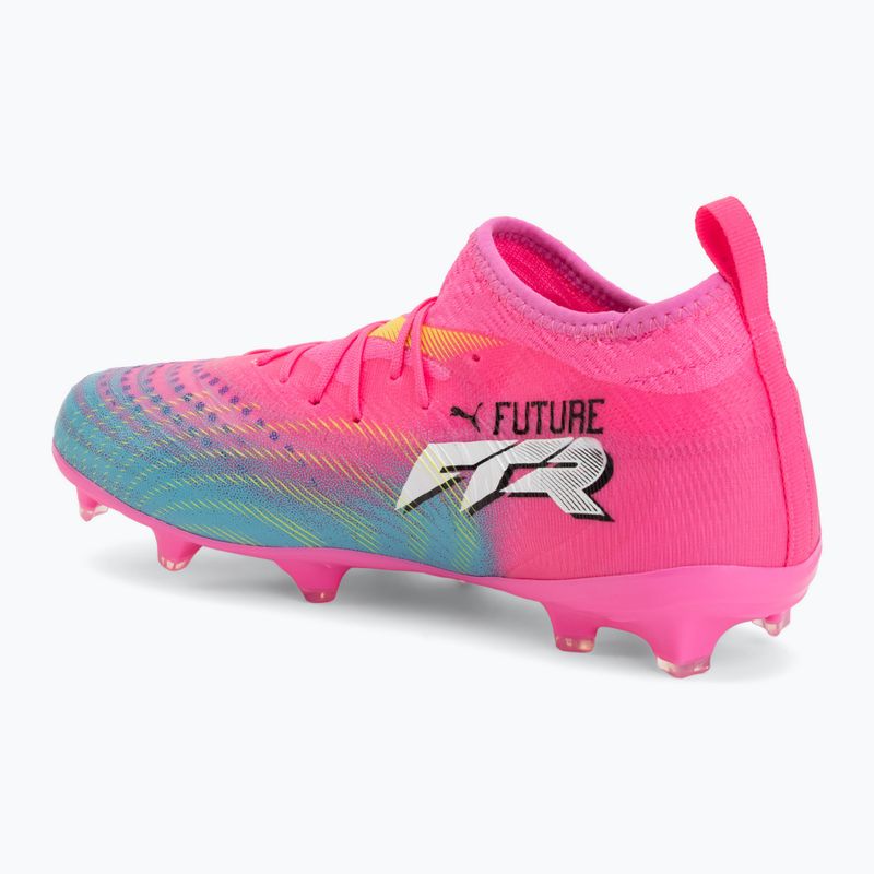 Buty piłkarskie dziecięce PUMA Future 9 Match FG/AG Jr poison pink/puma wht/sun stream/bright aqua/puma blk 3