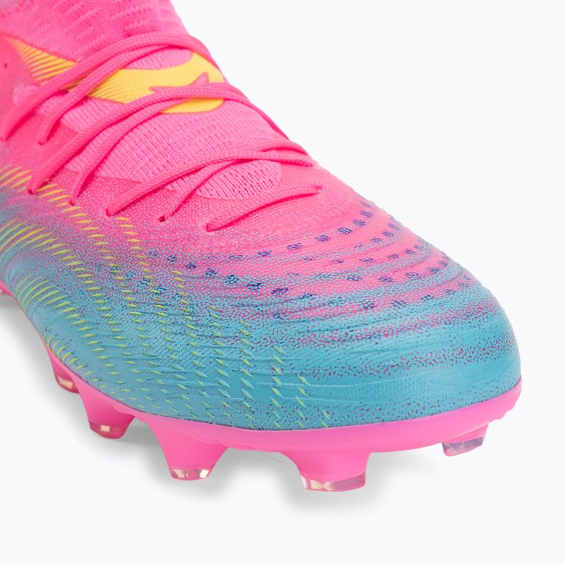 Buty piłkarskie dziecięce PUMA Future 9 Match FG/AG Jr poison pink/puma wht/sun stream/bright aqua/puma blk 7