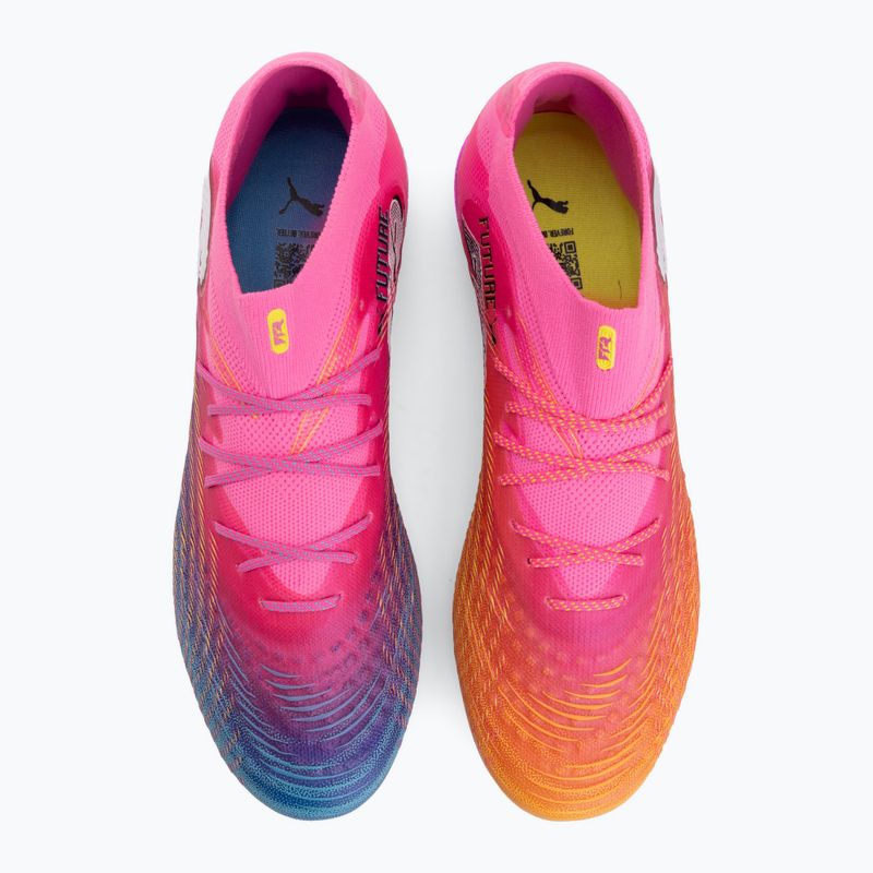 Buty piłkarskie PUMA Future 9 Ultimate FG poison pink/puma wht/sun stream/bright aqua/puma blk 5