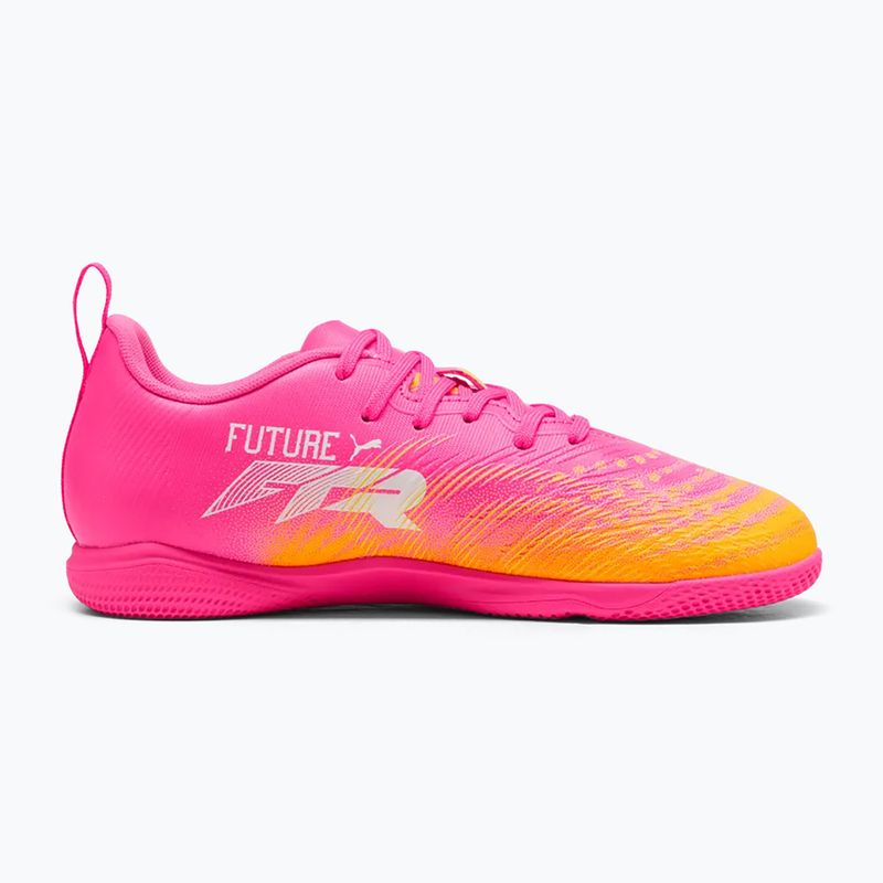 Buty piłkarskie dziecięce PUMA Future 9 Play IT Jr poison pink/puma wht/sun stream/bright aqua/puma blk 2