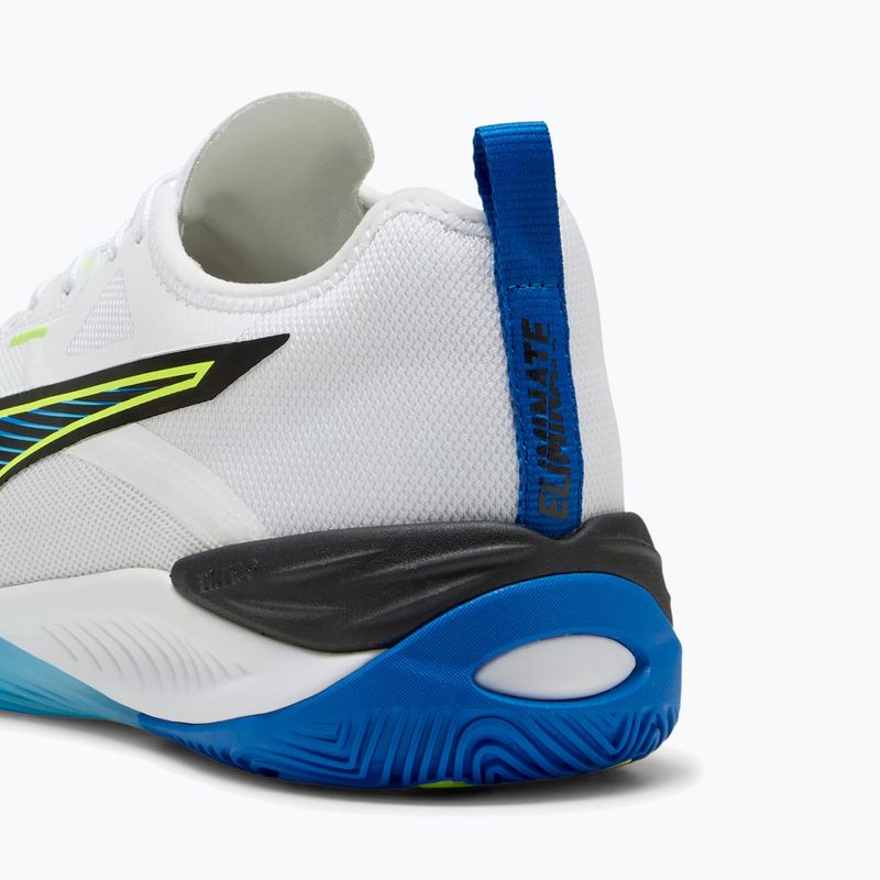 Buty do piłki ręcznej PUMA Eliminate Nitro 4 Game On puma white/glowing red/ultra blue 13