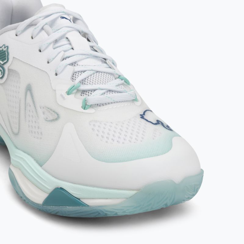 Buty do piłki ręcznej damskie PUMA Vantage Nitro Game On puma white/baltic blue/fresh water 7