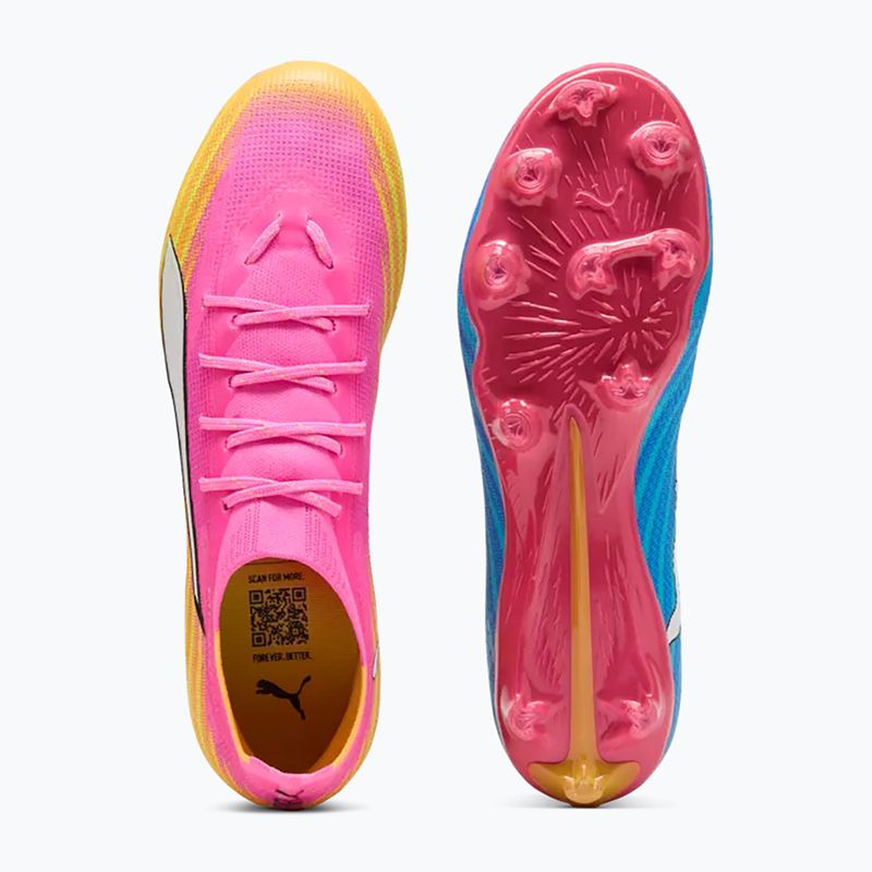 Buty piłkarskie PUMA Ultra 6 Pro FG/AG poison pink/puma wht/sunstream/bright aqua/puma blk 12