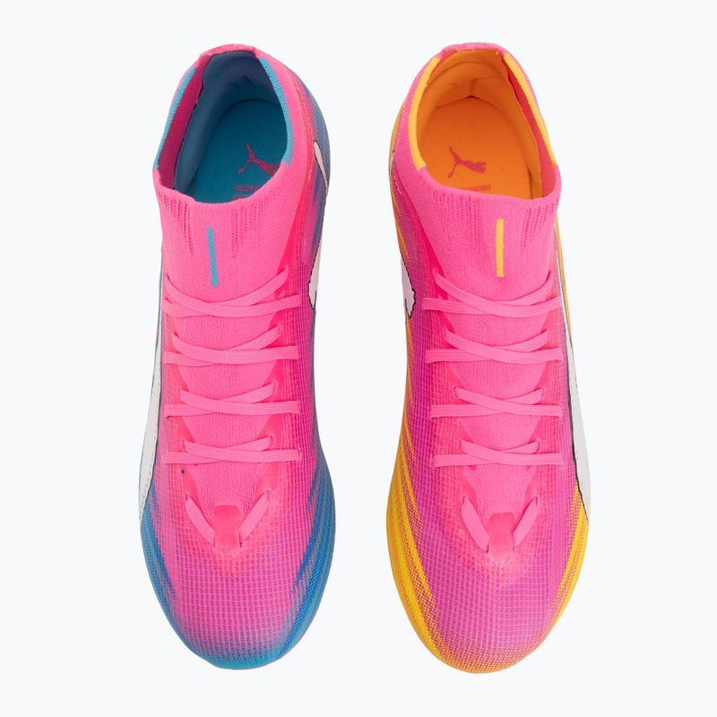Buty piłkarskie PUMA Ultra 6 Match + FG/AG poison pink/puma wht/sun stream/bright aqua/puma blk 5