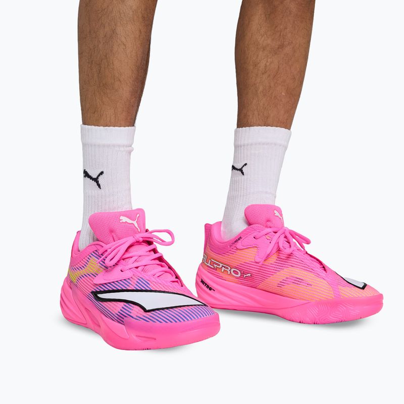 Buty do koszykówki PUMA All-Pro NITRO 2 Showtime poison pink/bright aqua/lime squeeze 13