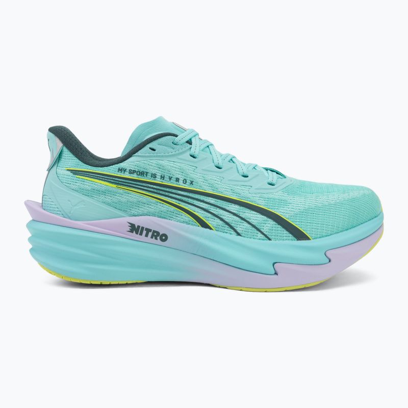 Buty treningowe damskie PUMA Deviate Nitro 4 X Hyrox intense mint/light lavender 2