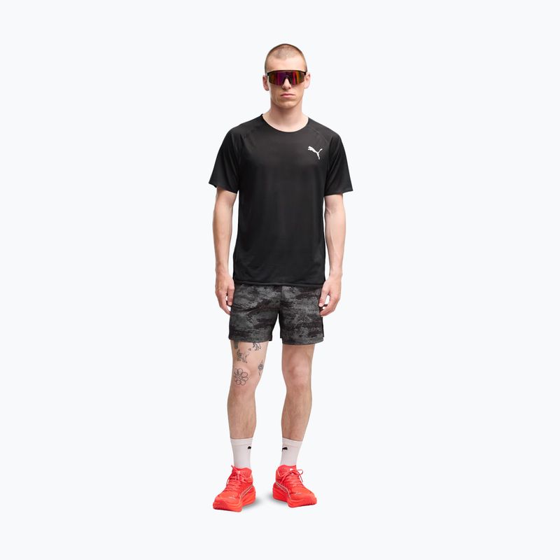 Spodenki do biegania męskie PUMA Dreamrun 5" Brightstride AOP puma black 2
