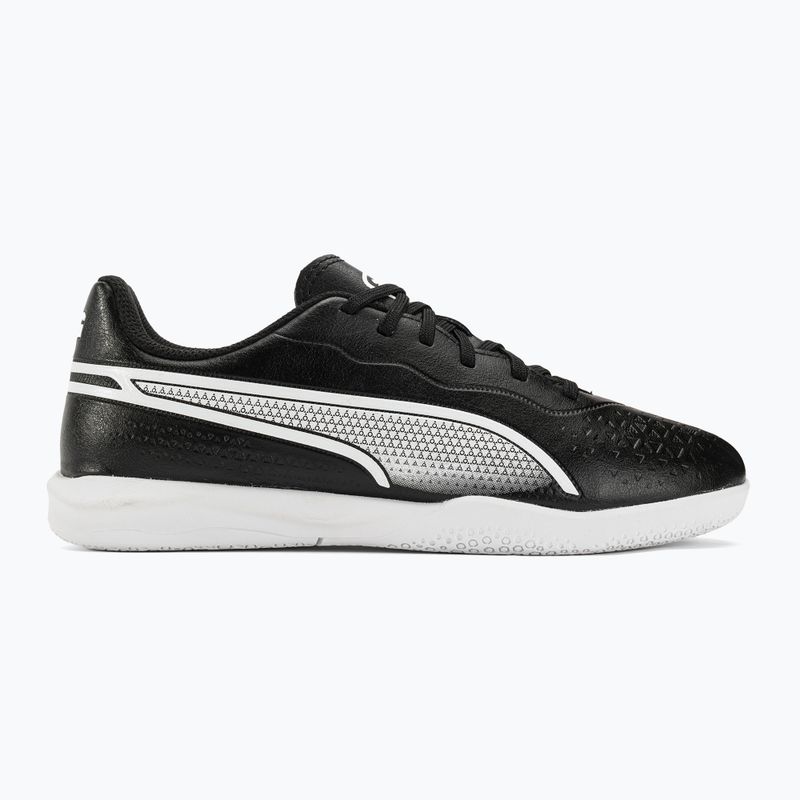 Buty piłkarskie dziecięce PUMA King Match IT puma black/puma white 2