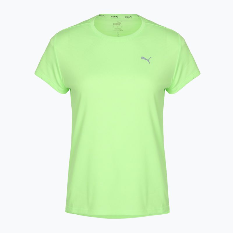 Koszulka do biegania damska PUMA Run Favorite Heather green/neon