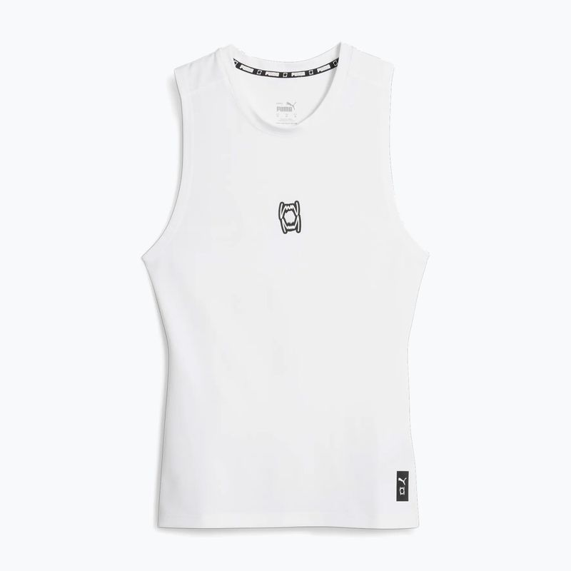Koszulka koszykarska męska PUMA Hoops Team Slvs Baselayer puma white
