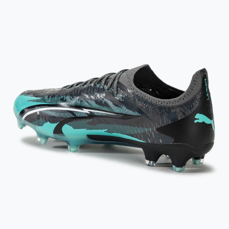 Buty piłkarskie PUMA Ultra Ultimate Rush FG/AG strong gray/puma white/elektro aqua 3
