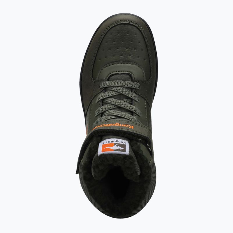 Buty dziecięce KangaROOS K-CP Bound Mid EV military green/flame 12