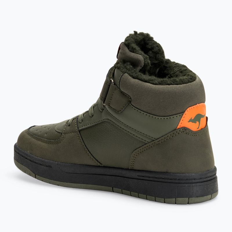 Buty dziecięce KangaROOS K-CP Bound Mid EV military green/flame 3