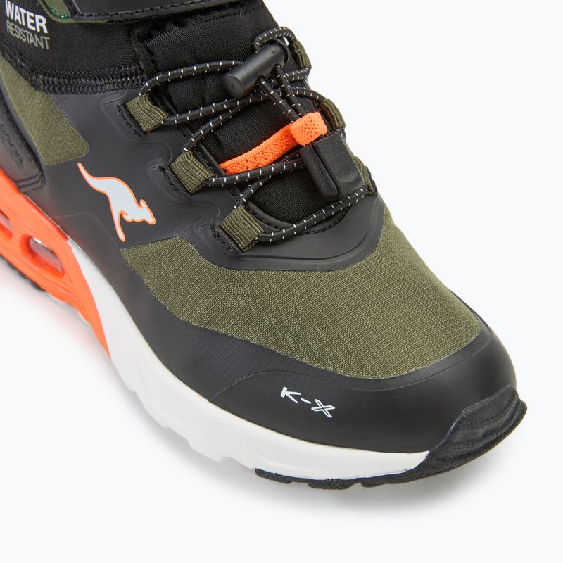 Buty dziecięce KangaROOS KX-Toke Mid EV military green/neon orange 7