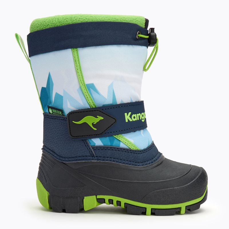 Śniegowce dziecięce KangaROOS Kanga-Bean IV dk navy/ lime 2
