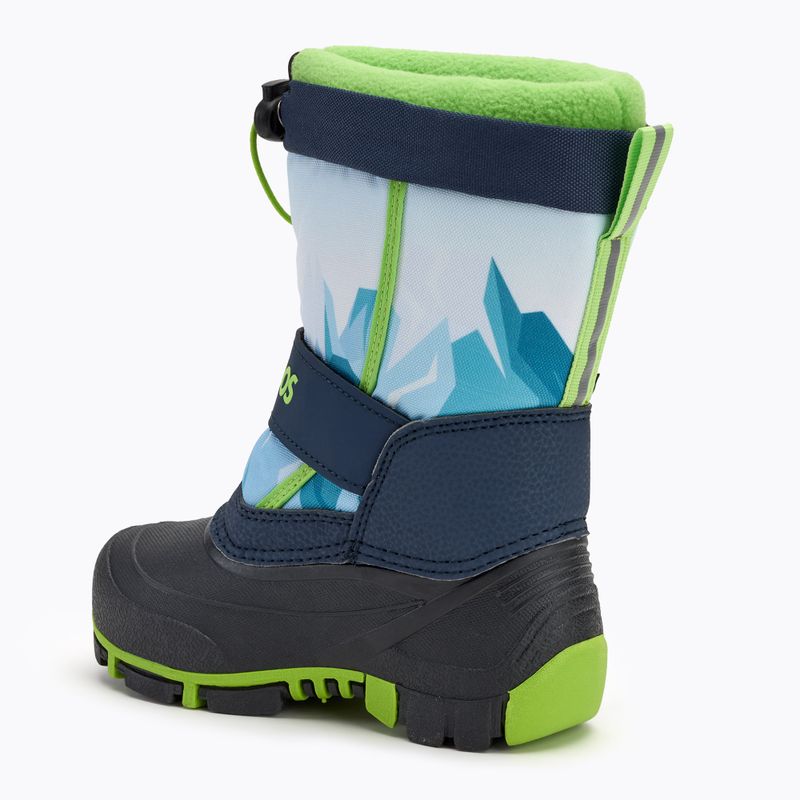 Śniegowce dziecięce KangaROOS Kanga-Bean IV dk navy/ lime 3