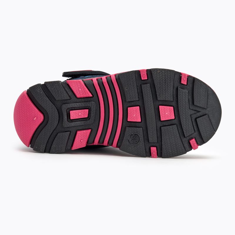 Śniegowce dziecięce KangaROOS Kanga-Bean IV dk navy/daisy pink 4