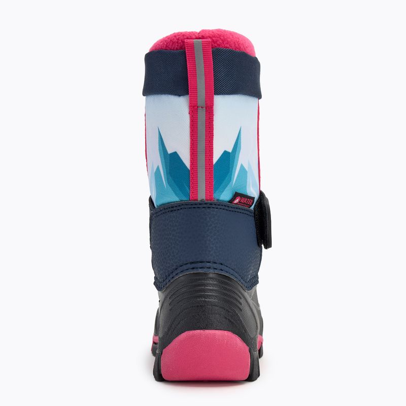 Śniegowce dziecięce KangaROOS Kanga-Bean IV dk navy/daisy pink 6