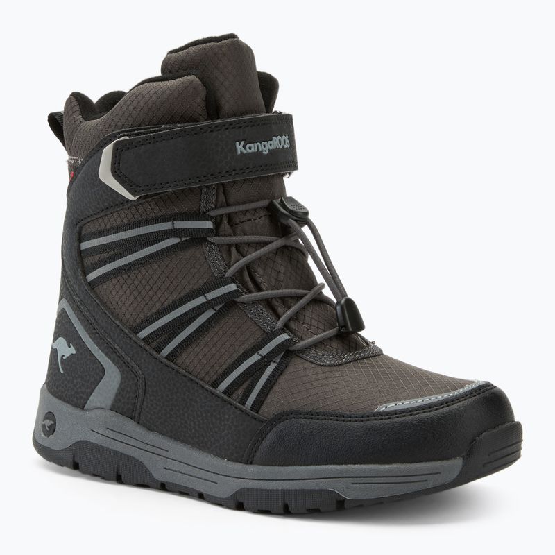 Śniegowce juniorskie KangaROOS K-MJ Eldora EV RTX jet black/steel grey