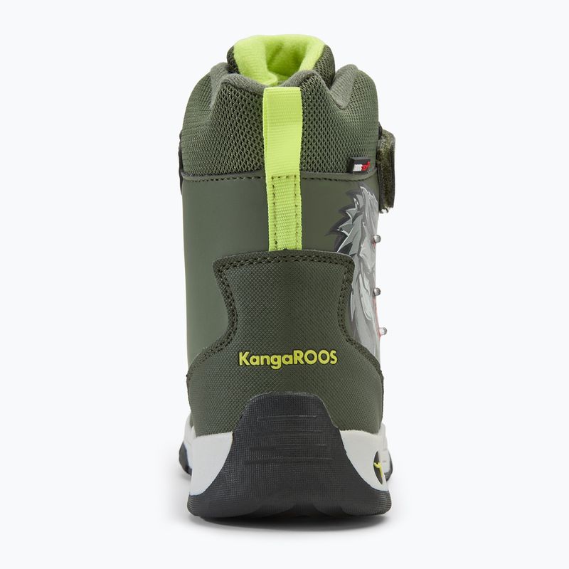 Śniegowce juniorskie KangaROOS K-MJ Edison EV RTX SL olive/limetta dino 6