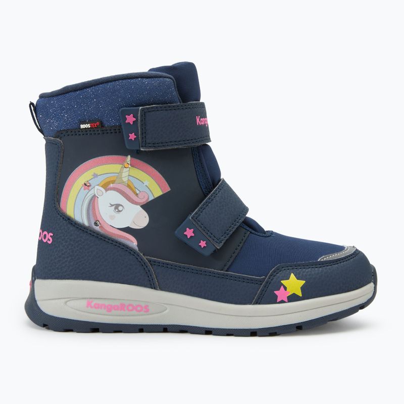 Śniegowce juniorskie KangaROOS K-PE Candela V RTX SL dk navy/daisy pink 2