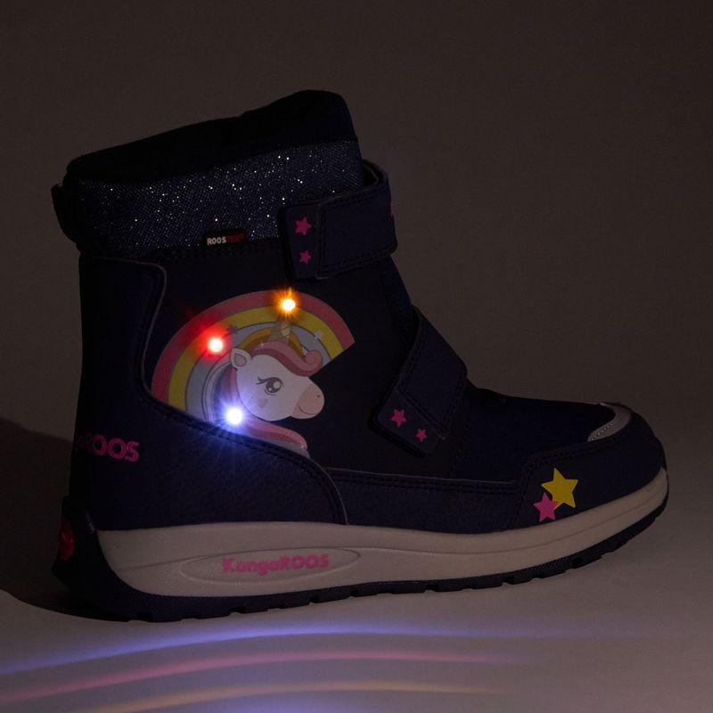 Śniegowce juniorskie KangaROOS K-PE Candela V RTX SL dk navy/daisy pink 8