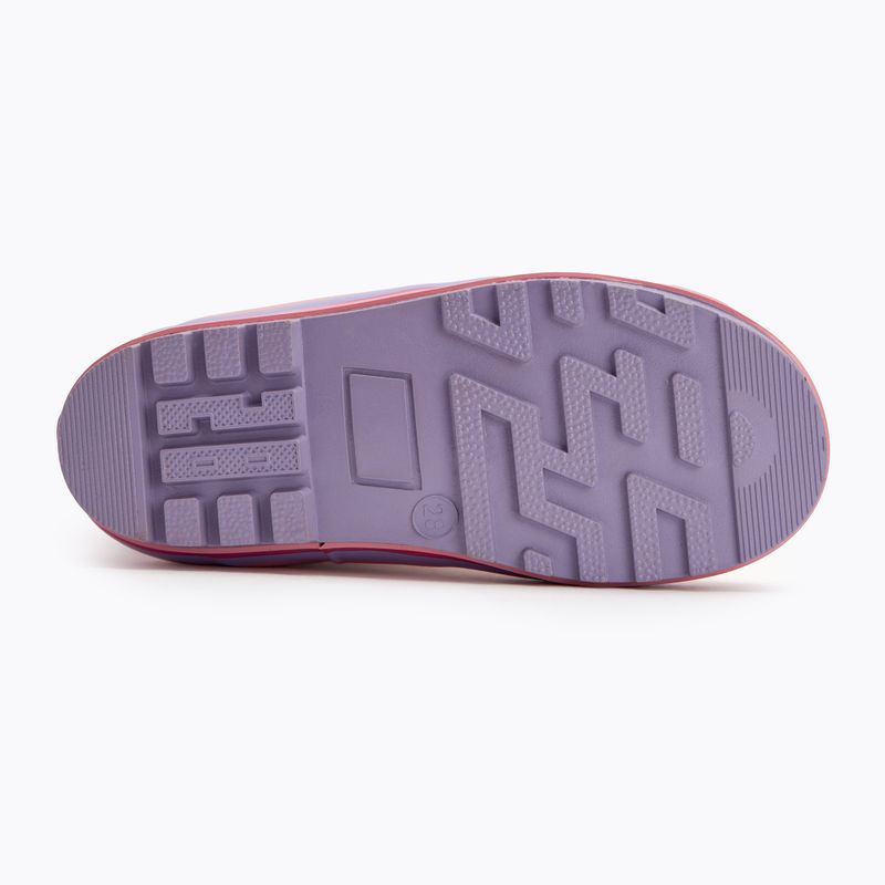 Kalosze dziecięce KangaROOS K-Rain lavender/metallic heart 4