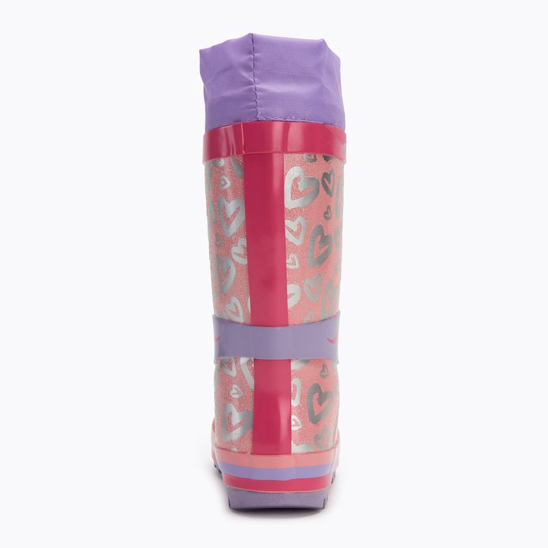 Kalosze dziecięce KangaROOS K-Rain lavender/metallic heart 6