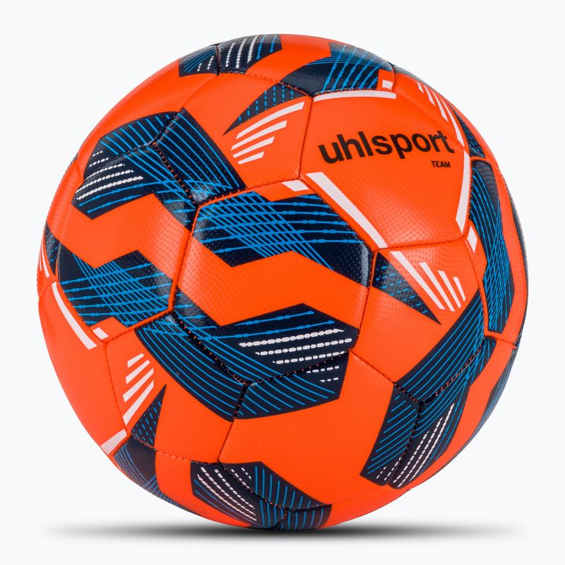 Piłka do piłki nożnej uhlsport Team fluo orange/navy/white rozmiar 5 2