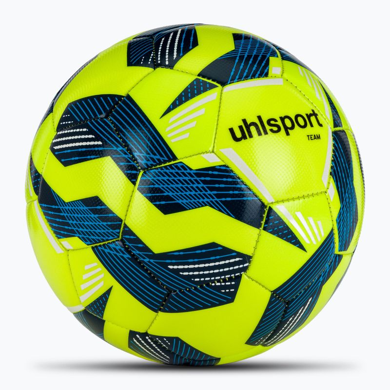 Piłka do piłki nożnej uhlsport Team fluo yellow/navy/white rozmiar 4 2