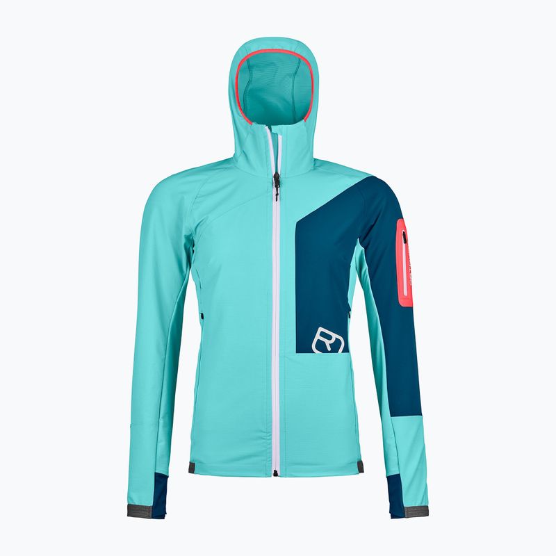 Kurtka softshell damska ORTOVOX Berrino Hooded ice waterfall 5