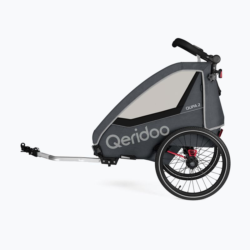 Przyczepka rowerowa Qeridoo Qupa 2 gray
