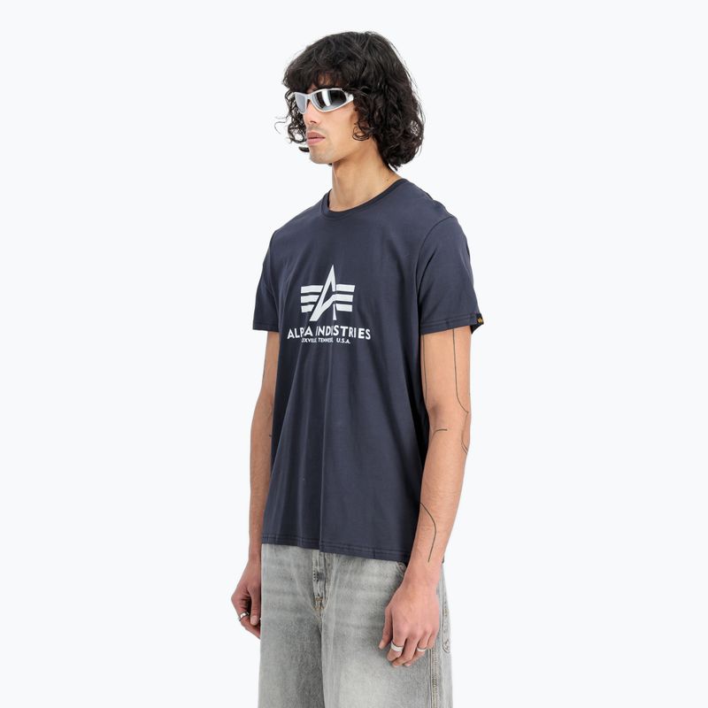 Koszulka męska Alpha Industries Basic navy 4