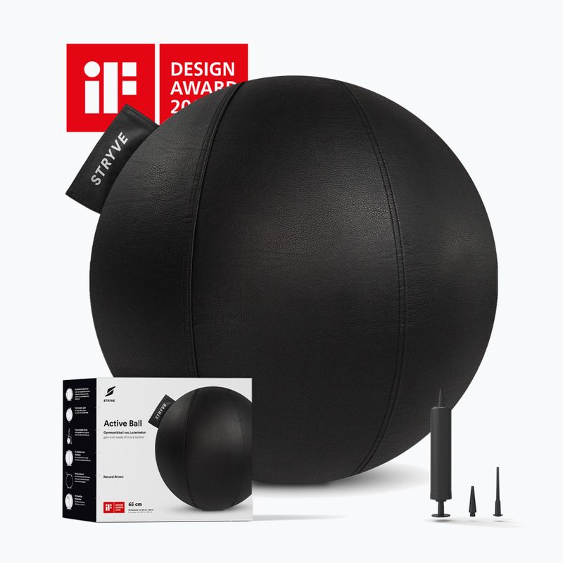 Piłka gimnastyczna STRYVE Active 65 cm black 4