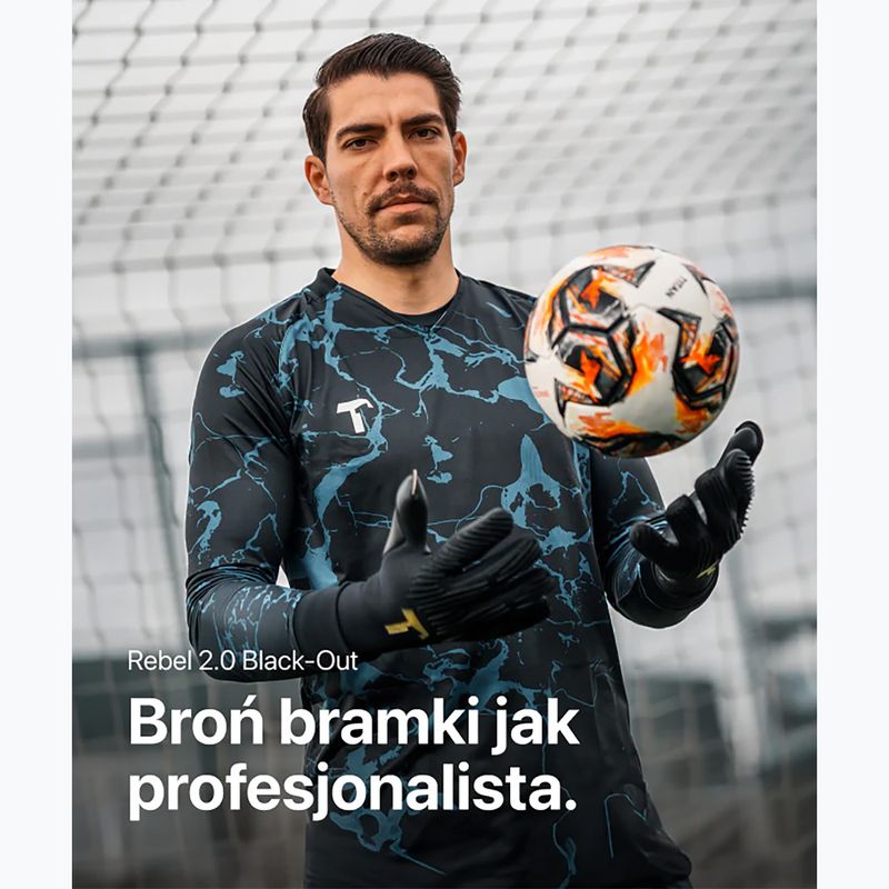 Rękawice bramkarskie T1TAN Rebel 2.0 Black-Out black 5
