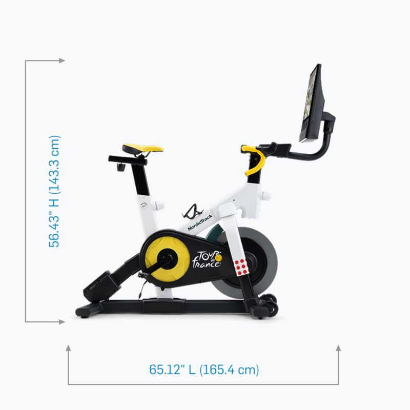 Rower spinningowy NordicTrack Tour de France black/white/yellow 9