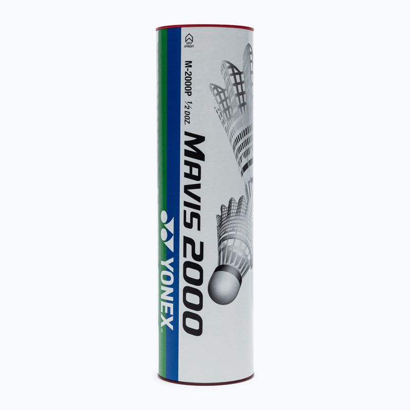 Lotki do badmintona YONEX Mavis 2000 fast 6 szt. white 2
