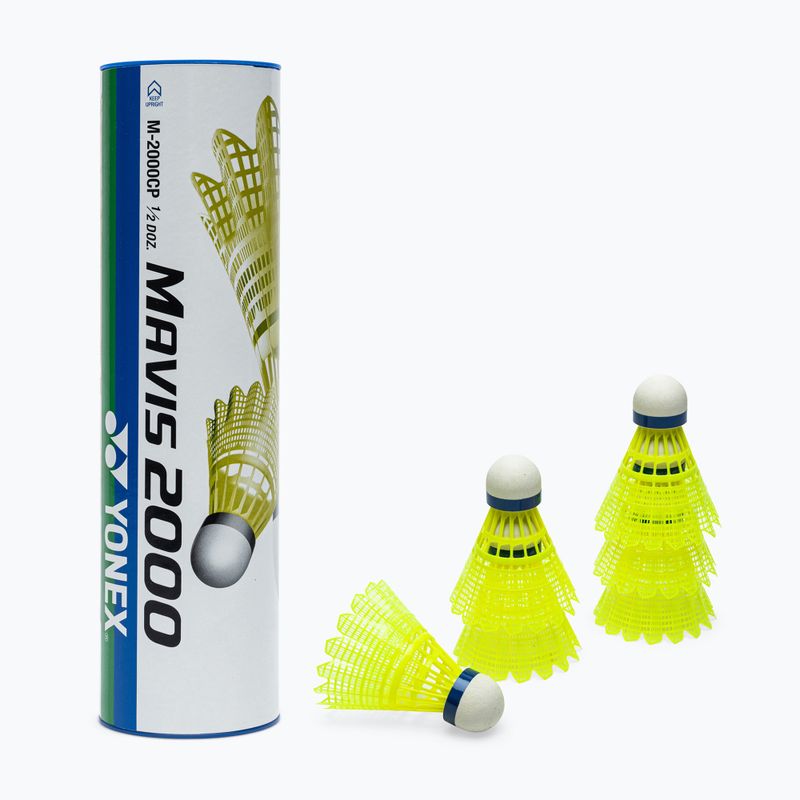 Lotki do badmintona YONEX Mavis 2000 Y medium 6 szt. yellow