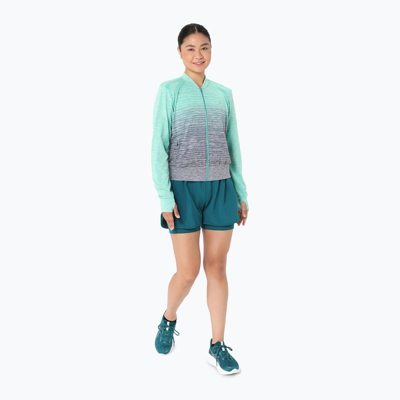 Kurtka do biegania damska ASICS Nagino Run Seamless aurora green/blue expanse 3