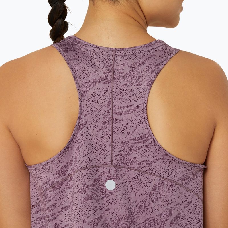 Koszulka do biegania damska ASICS Road All Over Print Tank dusty mauve 5