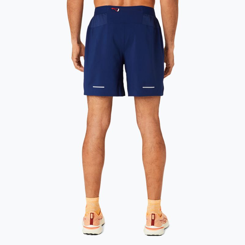 Spodenki do biegania męskie ASICS Road 2-N-1 7IN blue expanse/midnight 3