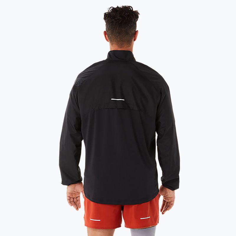 Kurtka do biegania męska ASICS Icon performance black/stadium orange 3