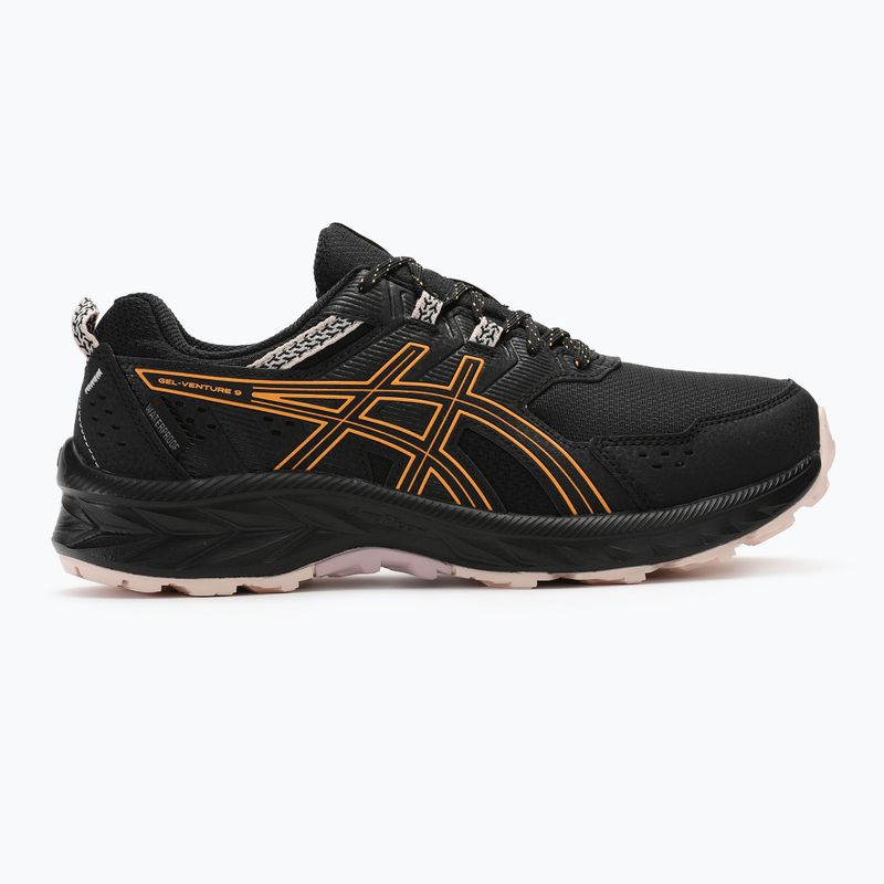 Buty do biegania damskie ASICS Gel-Venture 9 Waterproof black/stadium orange 2
