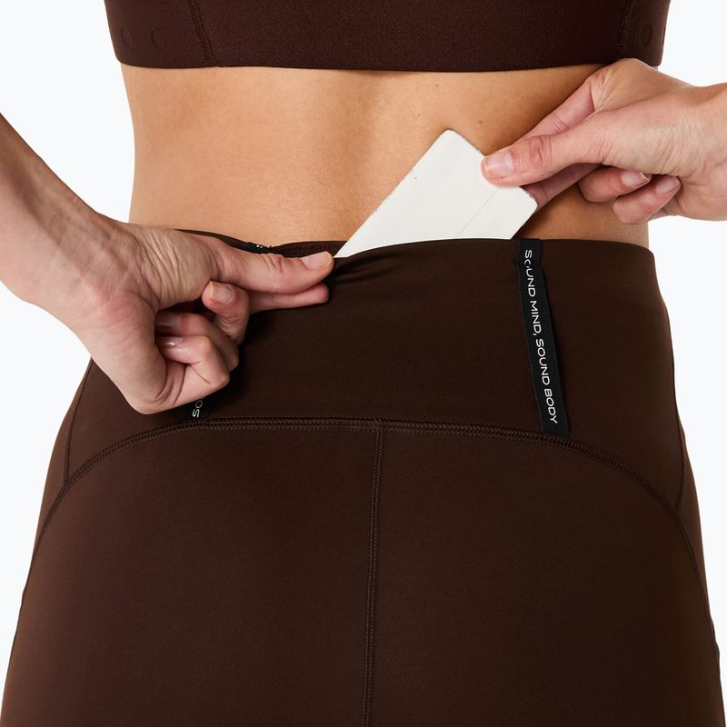 Spodenki do biegania damskie ASICS Road High Waist 8IN Sprinter coffee 8