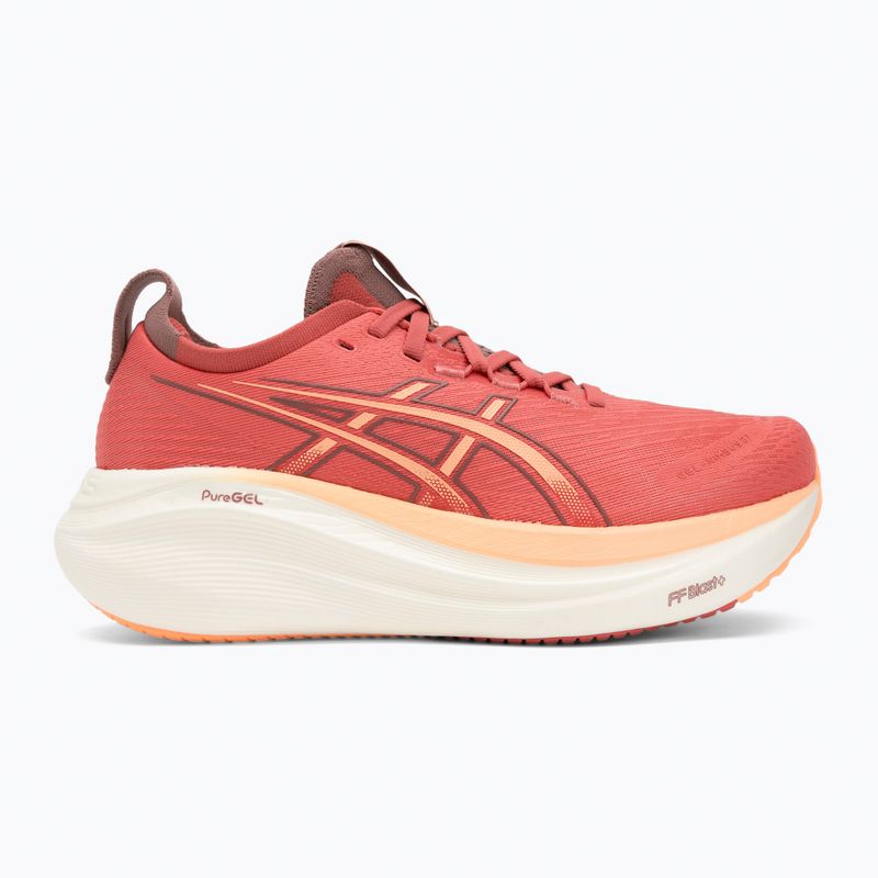 Buty do biegania damskie ASICS Gel-Nimbus 27 dark pink clay/orange glow 2