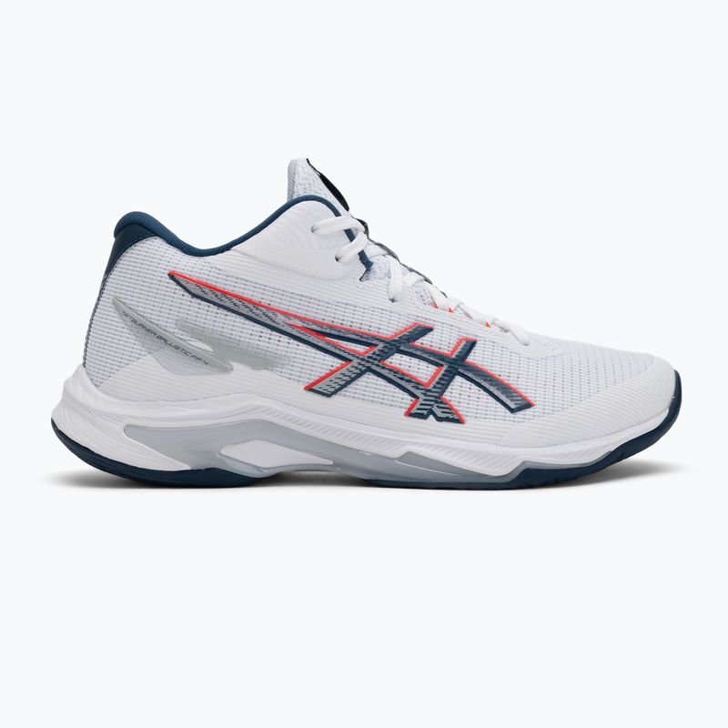Buty męskie ASICS Netburner Ballistic FF 4 white/mako blue 2