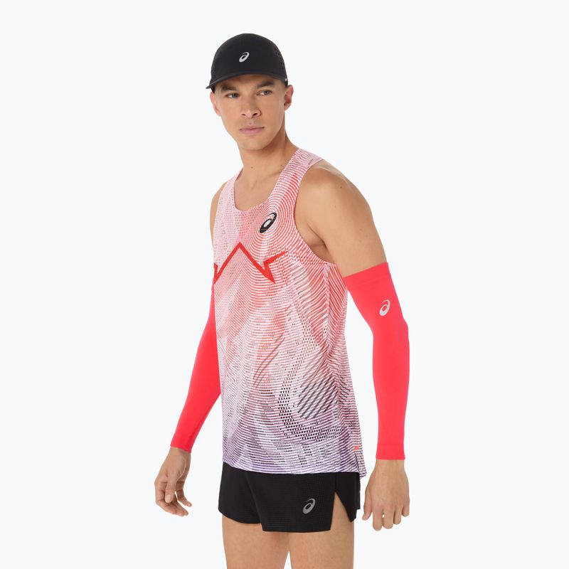 Koszulka do biegania męska ASICS Metaspeed Singlet flash red 4