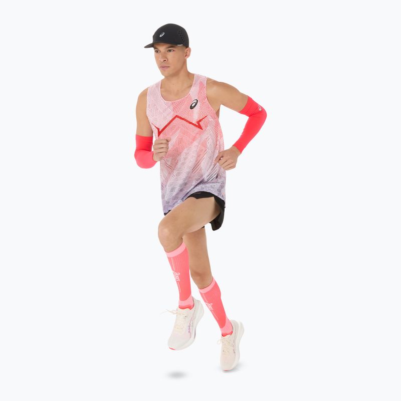 Koszulka do biegania męska ASICS Metaspeed Singlet flash red 6
