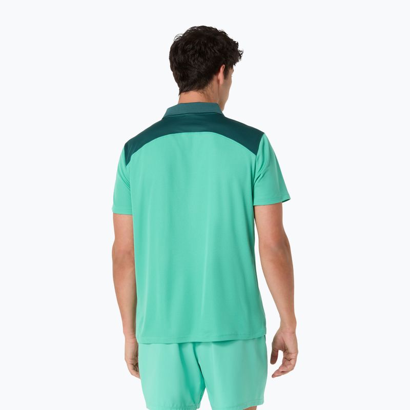 Koszulka polo męska ASICS Court Polo aurora green 3